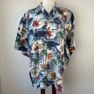 Garland Sport Hawaiian Button Down Shirt Size XXL EUC